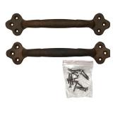 Cast Iron Rustic Gate Handle, 2 Pairs, 1 lb 14 1/4 oz each pair, Total Weight 4 lbs 2 7/8 oz Cast Iron Rustic Gate Handle, 2 Pairs, 1 lb 14 1/4 oz each pair, Total Weight 4 lbs 2 7/8 oz