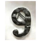 Cast Iron House Numbers, Total Weight 3 lbs 8 1/4 oz, Textured Dimension Cast Iron House Numbers, Total Weight 3 lbs 8 1/4 oz, Textured Dimension