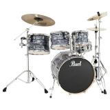 Pearl Vision VSX 5-Piece Fusion Drum Set, Strata Blue Chromie with Extras, No Cymbals or Stool Pearl Vision VSX 5-Piece Fusion Drum Set, Strata Blue Chromie with Extras, No Cymbals or Stool