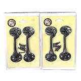 Cast Iron Door Gate Latch Privacy Hook (2) // 5 1/2" H X 2" W X 2" D // 9 7/8 oz // Total weight 1 lb 3 3/4 oz Cast Iron Door Gate Latch Privacy Hook (2) // 5 1/2" H X 2" W X 2" D // 9 7/8 oz // Total weight 1 lb 3 3/4 oz
