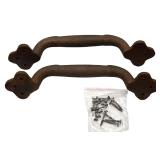 Cast Iron Rustic Gate Handle, 2 Pairs, 1 lb 14 1/4 oz each pair, Total Weight 4 lbs 2 7/8 oz Cast Iron Rustic Gate Handle, 2 Pairs, 1 lb 14 1/4 oz each pair, Total Weight 4 lbs 2 7/8 oz