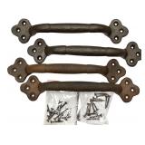 Cast Iron Rustic Gate Handle, 2 Pairs, 1 lb 14 1/4 oz each pair, Total Weight 4 lbs 2 7/8 oz Cast Iron Rustic Gate Handle, 2 Pairs, 1 lb 14 1/4 oz each pair, Total Weight 4 lbs 2 7/8 oz