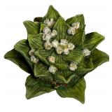 Vintage 1999 May Lily of the Valley Flower Trinket Box ** Vintage 1999 May Lily of the Valley Flower Trinket Box **