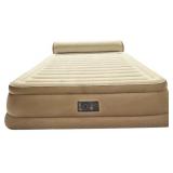 Queen Dura-Beam Ultra Plush Headboard Airbed Mattress with Internal Pump