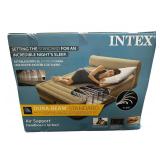 Queen Dura-Beam Ultra Plush Headboard Airbed Mattress with Internal Pump