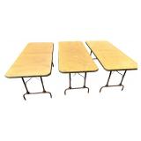 6 foot tables (3)