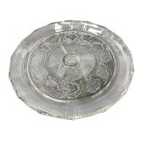 Vintage 12" Anchor Hocking Avalon Clear Glass Round Platter Vintage 12" Anchor Hocking Avalon Clear Glass Round Platter