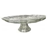 Vintage 12" Anchor Hocking Avalon Clear Glass Round Platter Vintage 12" Anchor Hocking Avalon Clear Glass Round Platter