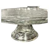 Vintage 12" Anchor Hocking Avalon Clear Glass Round Platter Vintage 12" Anchor Hocking Avalon Clear Glass Round Platter