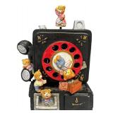 Vintage Musical Bear Rotary Phone Automation 1970 Vintage Musical Bear Rotary Phone Automation 1970