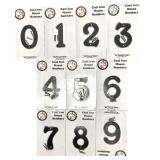 Cast Iron House Numbers, Flat Dimension Cast Iron House Numbers, Flat Dimension