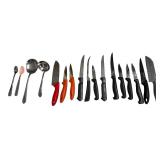 Kitchen Bundle:  Microwave / Nostalgia Single Serve Coffee Maker / Knife Block / Mixed Knife and Spoons / Chef Kitchen Bundle:  Microwave / Nostalgia Single Serve Coffee Maker / Knife Block / Mixed Knife and Spoons / Chef