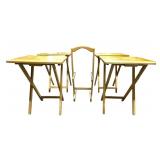 Folding TV Trays Tables (4) with Stand Folding TV Trays Tables (4) with Stand