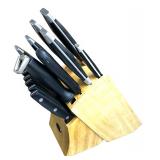 Kitchen Bundle:  Microwave / Nostalgia Single Serve Coffee Maker / Knife Block / Mixed Knife and Spoons / Chef Kitchen Bundle:  Microwave / Nostalgia Single Serve Coffee Maker / Knife Block / Mixed Knife and Spoons / Chef