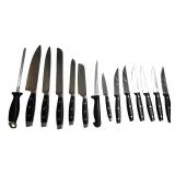 Kitchen Bundle:  Microwave / Nostalgia Single Serve Coffee Maker / Knife Block / Mixed Knife and Spoons / Chef Kitchen Bundle:  Microwave / Nostalgia Single Serve Coffee Maker / Knife Block / Mixed Knife and Spoons / Chef