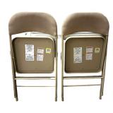 Folding Chairs Portable Metal with Ultra Soft PU Padded Cushion Seats (6) Folding Chairs Portable Metal with Ultra Soft PU Padded Cushion Seats (6)