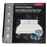 QUEEN Protect-A-Bed Cooling Charcoal Infused Mattress Protector QUEEN Protect-A-Bed Cooling Charcoal Infused Mattress Protector