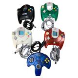 Sega Dreamcast Console, 4 Controllers, and a Game Disc Bundle Sega Dreamcast Console, 4 Controllers, and a Game Disc Bundle