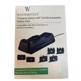 Wasserstein Charging Station with Two Rechargeable Battery Packs, designed for Xbox One, Series S, and Series X controllers Wasserstein Charging Station with Two Rechargeable Battery Packs, designed for Xbox One, Series S, and Series X controllers