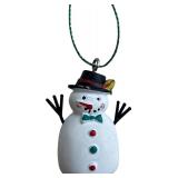 Vintage Melrose International Clay Dough Snowman Ornaments (4) Vintage Melrose International Clay Dough Snowman Ornaments (4)