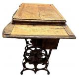 Antique Cast Iron Base Treadle Sewing Machine ** Antique Cast Iron Base Treadle Sewing Machine **