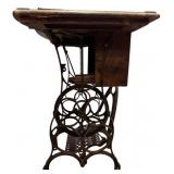 Antique Cast Iron Base Treadle Sewing Machine ** Antique Cast Iron Base Treadle Sewing Machine **