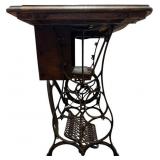 Antique Cast Iron Base Treadle Sewing Machine ** Antique Cast Iron Base Treadle Sewing Machine **
