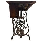 Antique Cast Iron Base Treadle Sewing Machine ** Antique Cast Iron Base Treadle Sewing Machine **