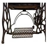 Antique Cast Iron Base Treadle Sewing Machine ** Antique Cast Iron Base Treadle Sewing Machine **