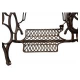 Antique Cast Iron Base Treadle Sewing Machine ** Antique Cast Iron Base Treadle Sewing Machine **
