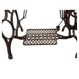 Antique Cast Iron Base Treadle Sewing Machine ** Antique Cast Iron Base Treadle Sewing Machine **