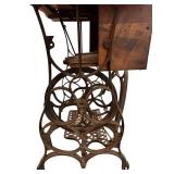 Antique Cast Iron Base Treadle Sewing Machine ** Antique Cast Iron Base Treadle Sewing Machine **