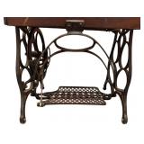 Antique Cast Iron Base Treadle Sewing Machine ** Antique Cast Iron Base Treadle Sewing Machine **