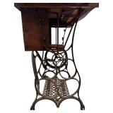 Antique Cast Iron Base Treadle Sewing Machine ** Antique Cast Iron Base Treadle Sewing Machine **