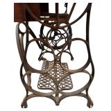 Antique Cast Iron Base Treadle Sewing Machine ** Antique Cast Iron Base Treadle Sewing Machine **