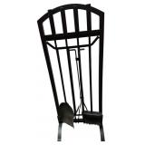 Fireplace Tool Set with Log Rack with 5 Pine Mountain Firelogs Bundle Fireplace Tool Set with Log Rack with 5 Pine Mountain Firelogs Bundle