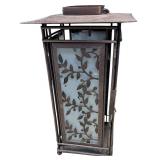 Lanterns (2) Lantern Candleholder by PartyLite - Bronze Color Metal Lantern with Wire Flowers and Leaves Lanterns (2) Lantern Candleholder by PartyLite - Bronze Color Metal Lantern with Wire Flowers and Leaves
