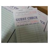 Case of Guest Check Receipts- need ...