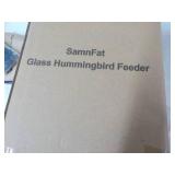 Glass Hummingbird Feeder...