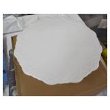 White Pedestal Cake/Snack Plate...