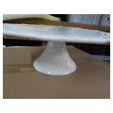 White Pedestal Cake/Snack Plate...