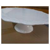 White Pedestal Cake/Snack Plate...