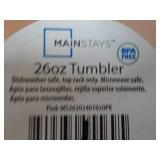 12 Mainstays 24 oz Plastic Tumblers...