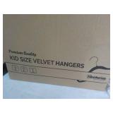 30 Kids Size Pastel Velvet Hangers...