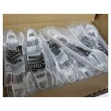 Yoshi 48 pc 7" White Plastic Tongs...