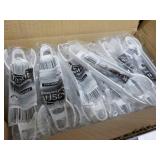 Yoshi 48 pc 7" White Plastic Tongs...