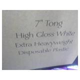 Yoshi 48 pc 7" White Plastic Tongs...