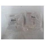12 pair size 2T-3T White Triple Rol...