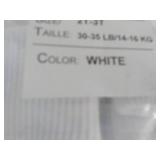 12 pair size 2T-3T White Triple Rol...