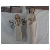 Willow Tree Figurines and 2 Metal S...